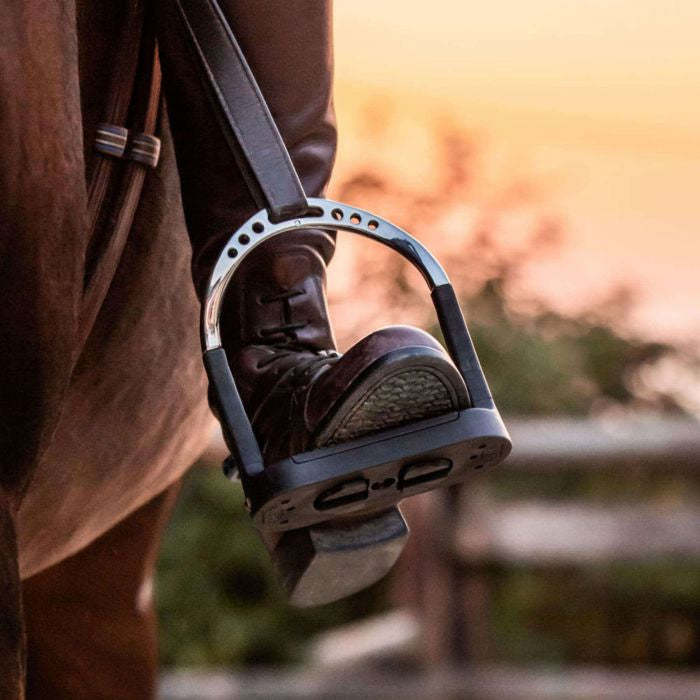 Sprenger Flexcite Grip Stirrups - Stainless steel tread