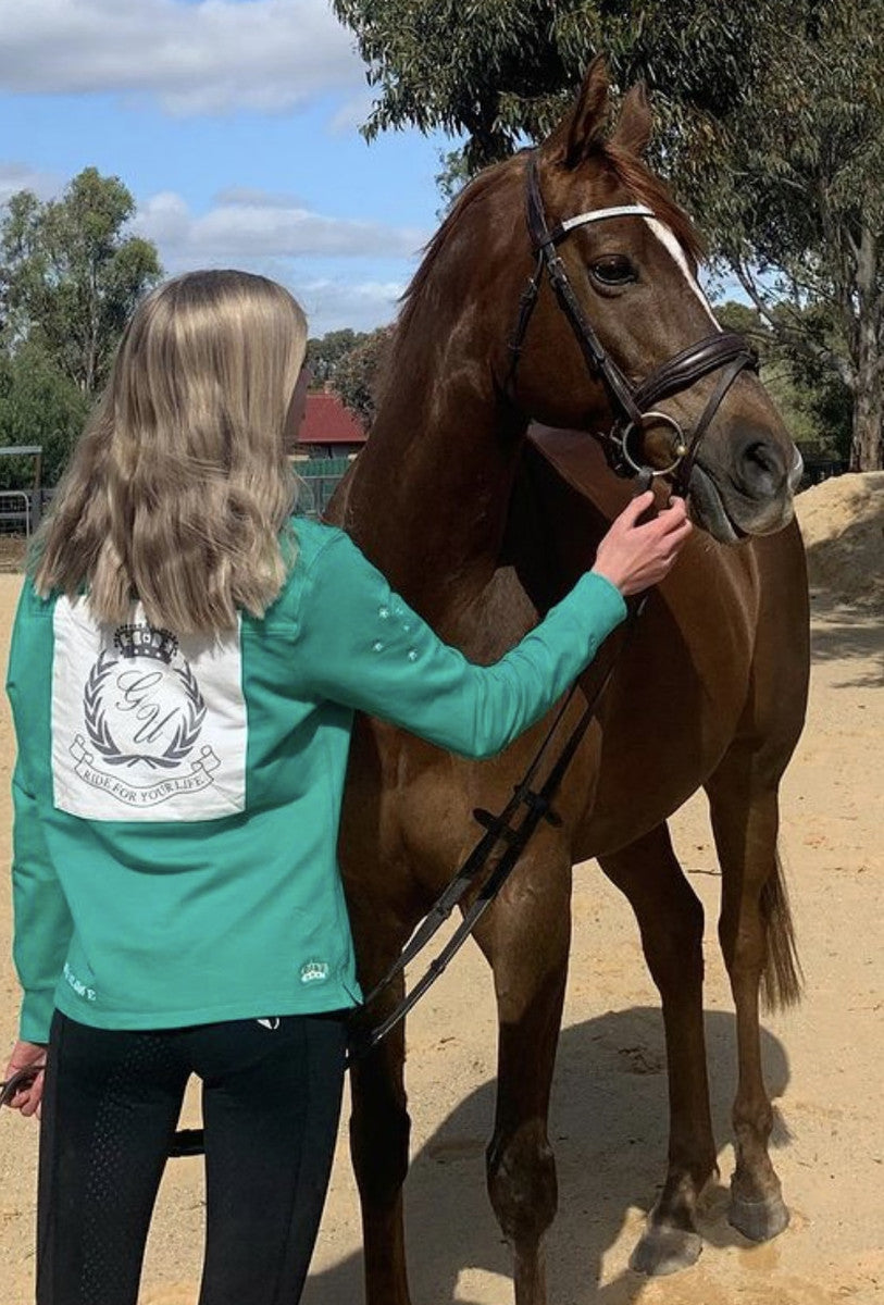 Erin's horse in their Neue Schule Verbindend