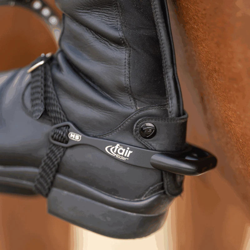 Sprenger fairRider spurs - aluminium 20mm black round flattened