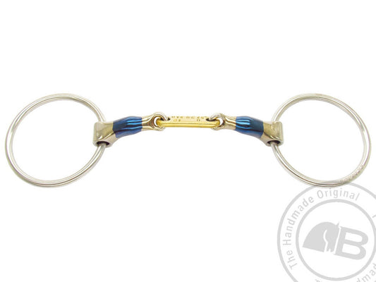 Bombers Loose Ring Dressage Control Plate Snaffle